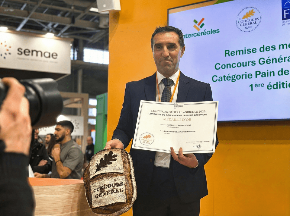 Boris Calle et la médaille d'or du pain de campagne au Concours Général Agricole 2026