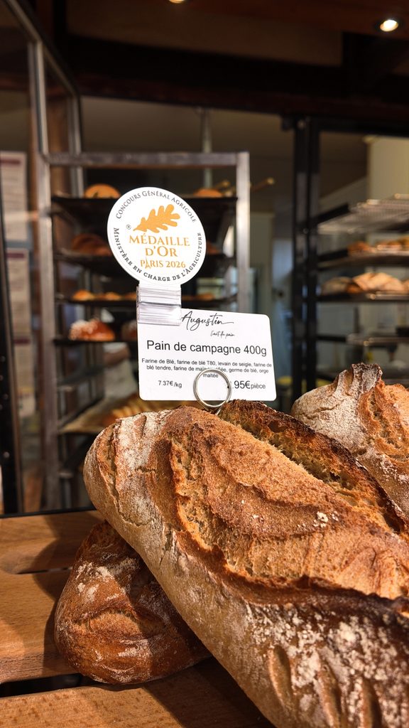 Pain de campagne médaillé d'or Augustin 