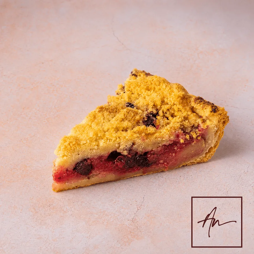 Crumble fruits rouges part Augustin