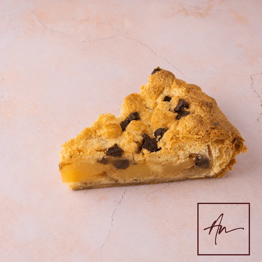 Crumble pomme chocolat part Augustin
